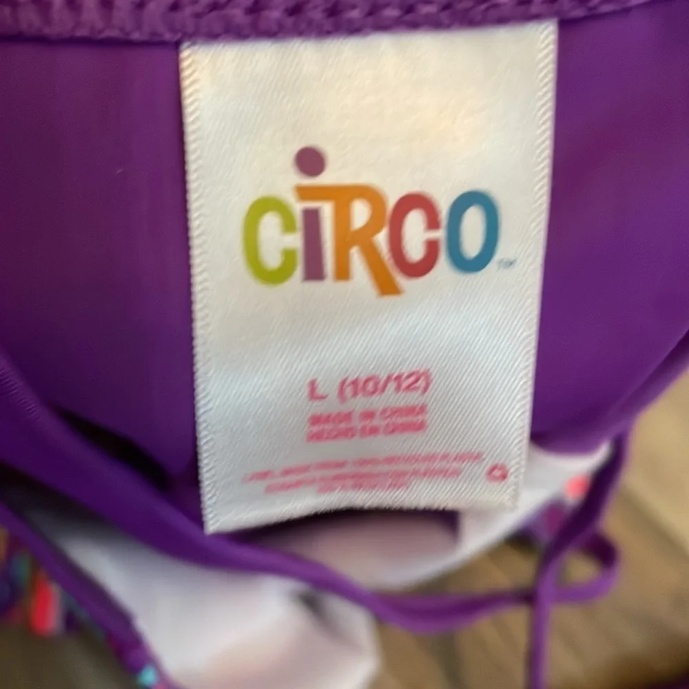 Circo purple metallic tankini swimsuit